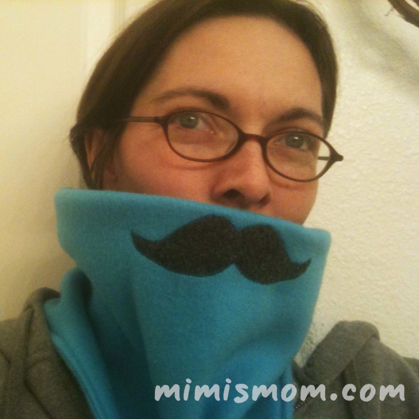 Mustache Cowl for Movember